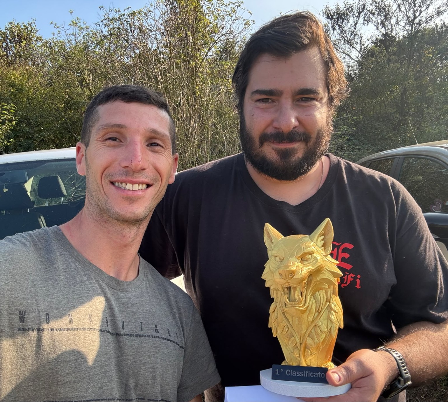 La coppia ELFI con il trofeo di primo classificato della gara Sniper e Spotter dell’11 ottobre 2026